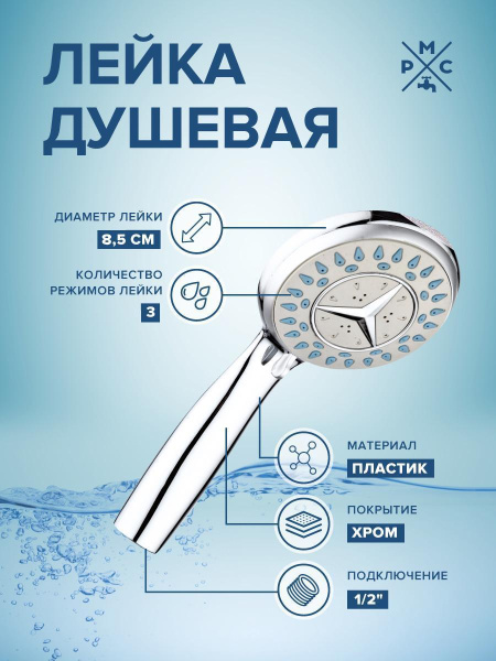 Лейка для душа LE19 Хром