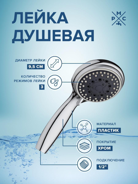 Лейка для душа LE18 Хром